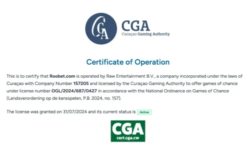Roobet Curaçao gaming license